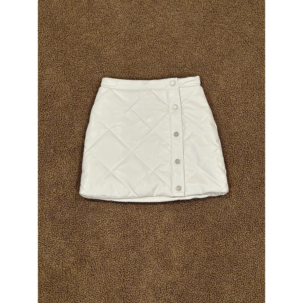 Habitual Kid White Quilted Puff Skirt Girls Size 14 New With Tags